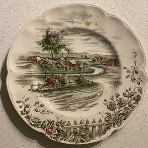 The Road Home by Johnson Brothers (1957-1974) Square Dinner Plate